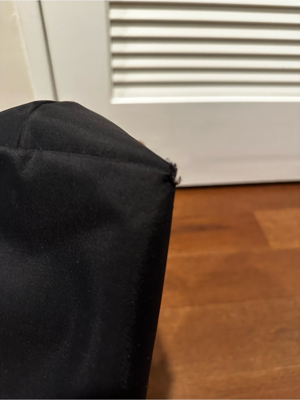 Longchamp Black Le Pliage Medium Tote with Brown Leather Trim - Picture 6 of 9